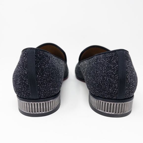 Christian Louboutin Colonnaki Glitter Spiked Tassel Loafers Size 41 EU main image 5